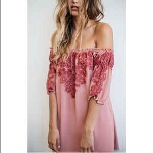 For Love and Lemons blush dress